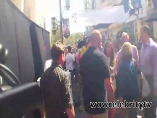 Demi Lovato and Mario Lopez talk at the grove