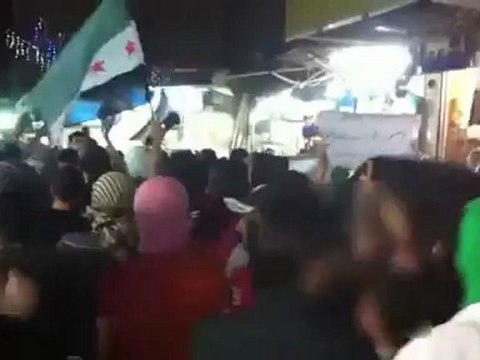 فري برس دمشق مظاهرة حاشدة في شارع الاصمعي دمشق جوبر 15 4 2012 ج1 Damascus