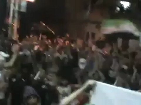 فري برس دمشق الحجر الأسود مظاهرة مسائية 15 4 2012 ج2 Damascus