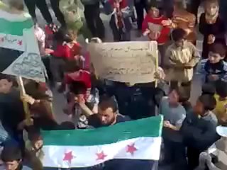 فري برس إدلب معرشمارين مظاهرة للمدن المنكوبة  15 4 2012 ج2 Idlib