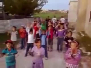 فري برس ادلب معرزيتا  مظاهرة أطفال معرزيتا 15 4 2012 Idlib