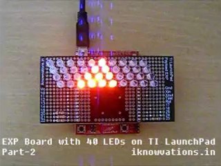 4 x10 LED Display using EXP board for TI LaunchPad-Part 2