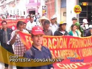 Poblacion de Chota apoyo paro contra Conga