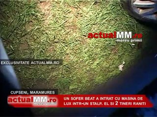 accident grav cupseni trei tineri raniti