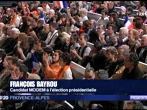 Presidentielle 2012- Francois bayrou meeting marseille 15 avril 2012 Comite de ville