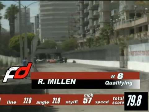 RHYS MILLEN at Formula Drift Round 1, Long Beach California 2011 qualifying