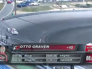 OTTO GRAVEN at Formula Drift Round 4, Wall Stadium NJ, Top 32 (1st run)