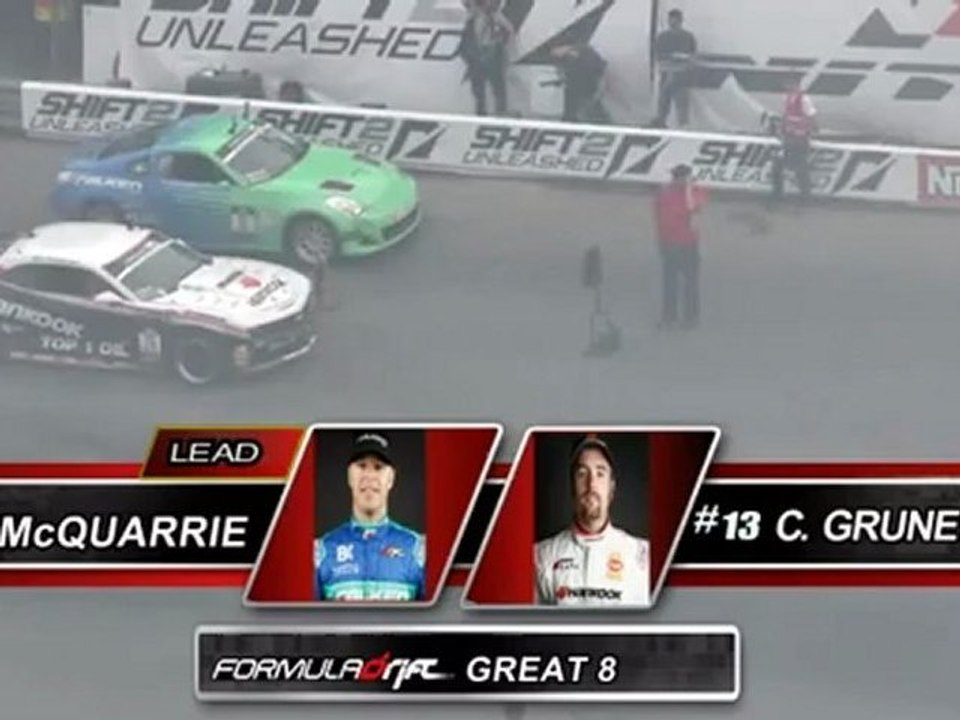 CONRAD GRUNEWALD vs TYLER MCQUARRIE @ GREAT 8 Formula Drift Wall NJ