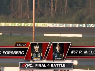 CHRIS FORSBERG vs RHYS MILLEN Round 5 Battle of the FINAL 4 at Evergreen Speedway