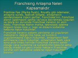 Franchsing Nedir 7,Franchsing Sözleşmelerinde Bulunması Gerekenler,Doç. Dr. Emine Aksoyer
