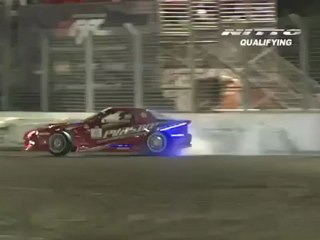 CHARLES NG   During Qualifying for Top 32 @Formula Drift Las Vegas 2011 (second run)