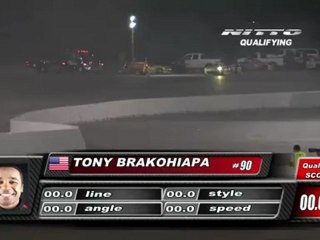TONY BRAKOHIAPA  During Qualifying for Top 32 @Formula Drift Las Vegas 2011 (second run)