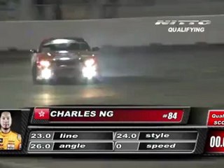DENNIS MERTZANIS  During Qualifying for Top 32 @Formula Drift Las Vegas 2011 (first run)