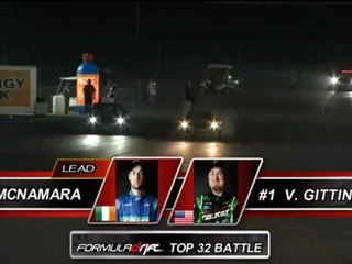 VAUGHN GITTIN  vs DARREN MCNAMARA    during Top 16  @ Formula Drift Las Vegas 2011