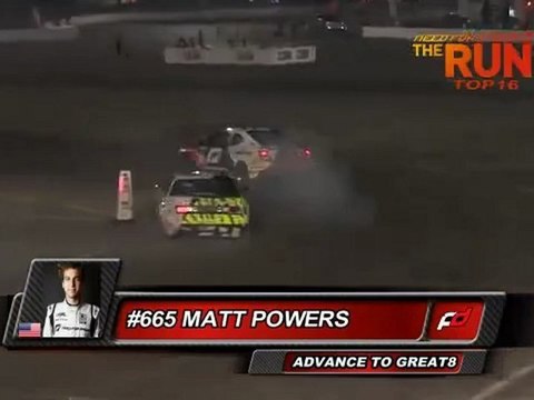 MATT POWERS vs FREDRIC AASBO during Top 16 @ Formula Drift Las Vegas 2011