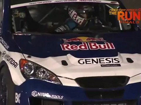 DARREN MCNAMARA vs RHYS MILLEN during battle for 1st place @ Formula Drift Las Vegas 2011