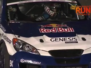 DARREN MCNAMARA vs RHYS MILLEN  during battle for 1st place @ Formula Drift Las Vegas 2011