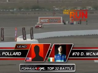 KYLE POLLARD vs DARREN MCNAMARA  during qualifying for Top 16 @ Formula Drift Las Vegas 2011