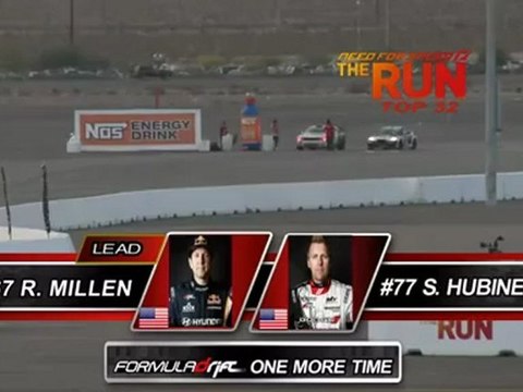 RHYS MILLEN vs SAMUEL HUBINETTE during qualifying for Top 16 @ Formula Drift Las Vegas 2011