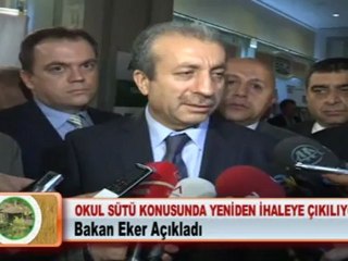 OKUL SÜTÜ KONUSUNDA YENİDEN İHALEYE ÇIKILIYOR 16.04.2012