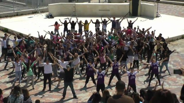 פלאש מוב בתיכון עירוני ב' במודיעין | הרכב אריות ציון