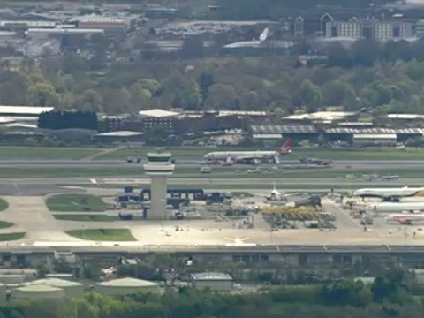 Gatwick flights suspended after emergency landing