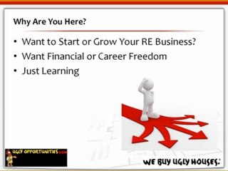 Real Estate Investors - The FIRST step