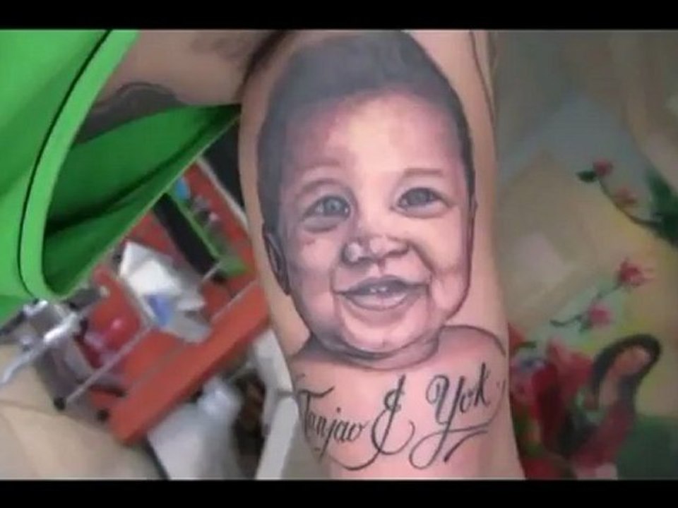 HOWE TO TATTOO Dragon and Portrait Tattoo done by Sharron and Kosta Australia