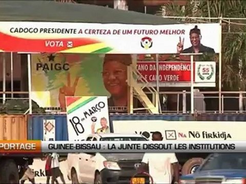 Guinée-Bissau, la junte dissout les institutions