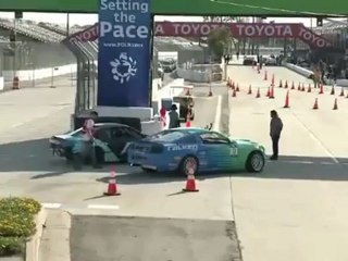 MATT POWERS vs JUSTIN PAWLAK During FINAL 4 2012 Formula Drift Round 1 @ Long Beach California