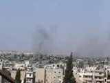 فري برس هام جدا قصف مدفعي واستهداف مئذنة جامع خالد بن الوليد 15 4 2012 Homs