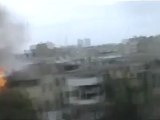فري برس حمص مقطع هال جداً جداً إنفجار في حي الخالدية 15 4 2012 Homs