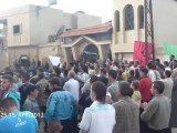 فري برس حمص مظاهرة في القصيربريف حمص 15 04 2012 Homs