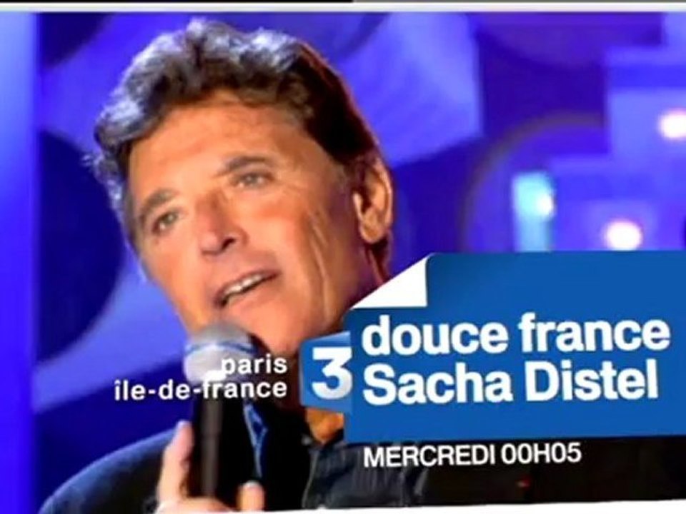 Bande Annonce du documentaire sur Sacha Distel sur France 3 Paris Ile-de-France