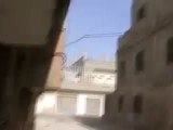 فري برس حمص سحب الشهداء والقصف مستمر حمص البياضة 15 4 2012 Homs