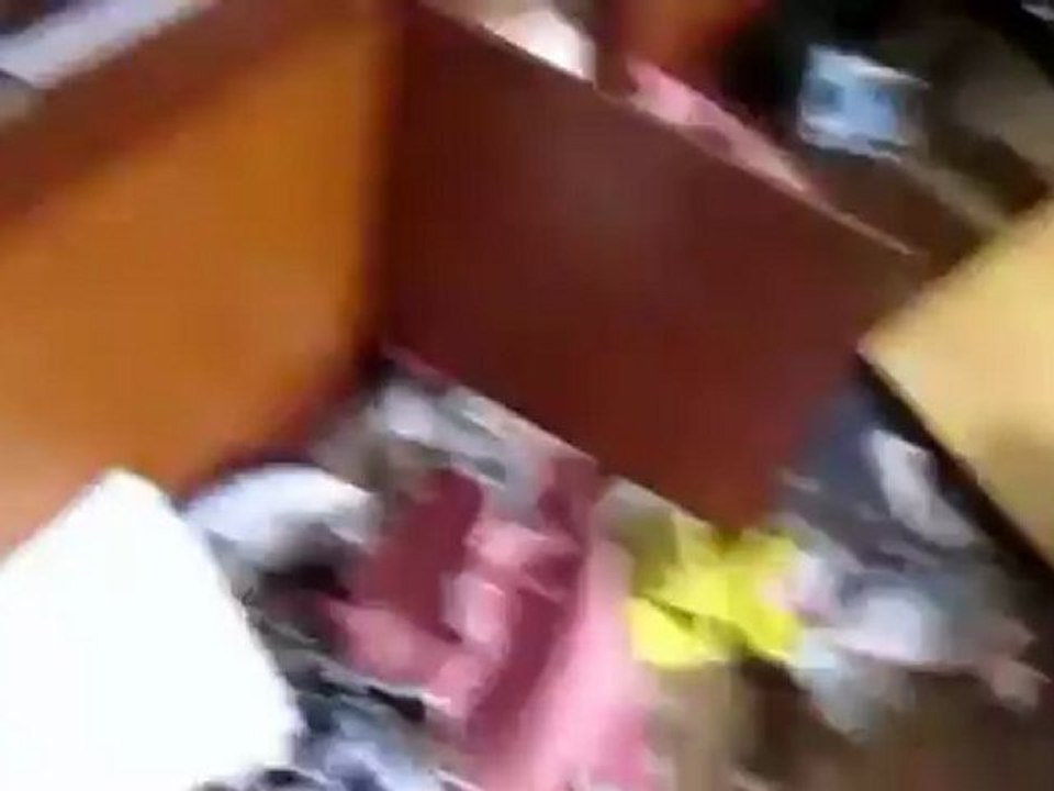 فري برس حمص الإنشاءات منزل الموسيقار مالك الجندلي بعد تعرضه 15 4 2012 Homs