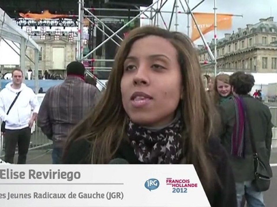 Les JRG à Vincennes pour soutenir François Hollande
