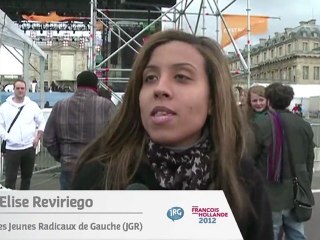 Les JRG à Vincennes pour soutenir François Hollande