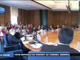 Vote difficile du budget au Conseil général (Val d'Oise)