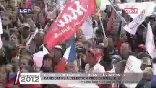 Meeting de françois Hollande au château de Vincennes, 15/04/2012