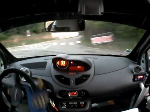 Rallye Lyon charbonnière ES 4 Lieffroy/Ehrhardt Twingo R1