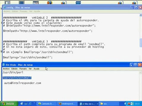 Intel Responder Configurando archivos Autoresponder- Parte 0
