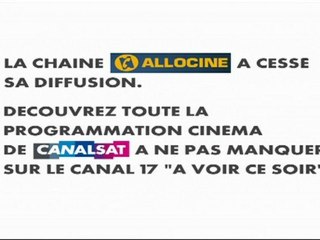 Fin de diffusion d'Allociné TV sur Astra 19,2° Est