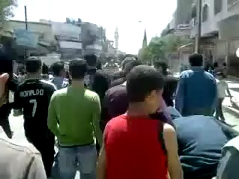 فري برس حماة المحتلة مظاهرة حي الصابونية   16 4 2012 Hama
