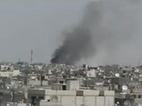 فري برس حمص قصف مباشر على البياضة حي الشراكس 16 4 2102 Homs