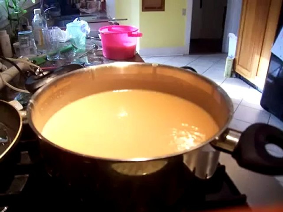 Making Guava Soap Cake Cold Process Part 1 - YouTube