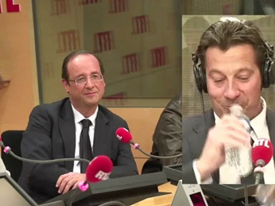 La chronique de Laurent Gerra devant François Hollande (réalisation Gaya Bécaud)