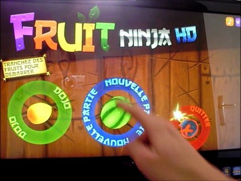 FRUIT NINJA HD en tactile sur un Dell Inspiron One 2320