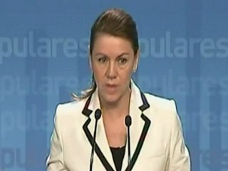 Cospedal afirma que el PSOE no puede "predicar" sobre "acuerdos y consensos"