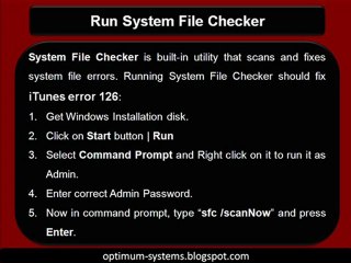 How To Fix iTunes Error 126